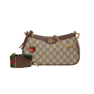 GUCCI 古驰  Ophidia  草莓LOGO吊饰 单肩斜挎手提腋下包