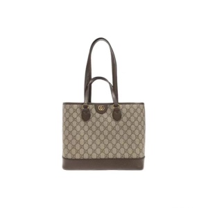Gucci 古驰 Ophidia 双G徽标 帆布拼皮Tote包