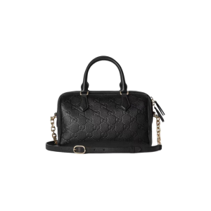 GUCCI 古驰  GG Emblem 单肩斜挎手提波士顿包