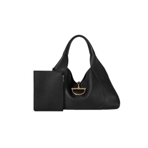 GUCCI 古驰  Gucci Softbit系列 半马衔扣 粒面皮革单肩包