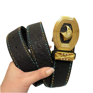 Stefano Ricci 史蒂芬劳.尼治 3.8cm 鸵鸟皮平滑扣