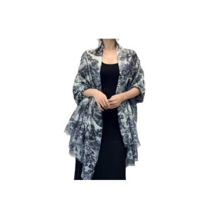 DIOR 迪奥  新款动物丛林丝羊绒围巾长款披肩