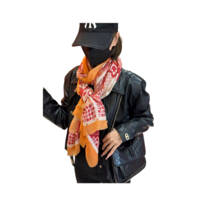 HERMES 爱马仕 羊绒印花方巾