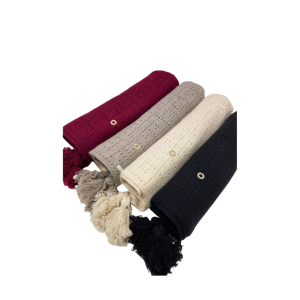 Loro Piana  针织镂空流苏披肩