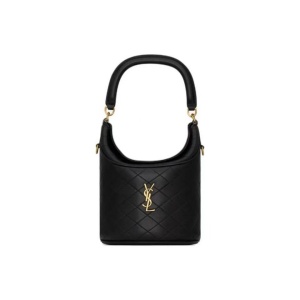 Yves Saint Laurent圣罗兰 翻盖设计 羊皮革 水桶包