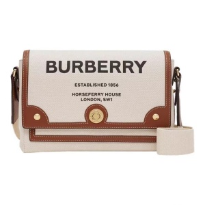 BURBERRY博柏利  Note 可调节肩带Horseferry印花 单肩斜挎邮差包