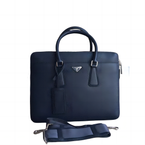 PRADA 普拉达 鹿皮纹公文包