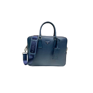 PRADA 普拉达   十字纹牛皮 男士公文包