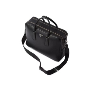 PRADA 普拉达 小牛皮双层公文包
