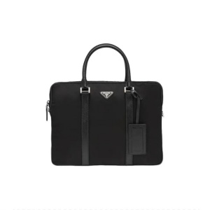 PRADA 普拉达 新款单肩斜挎手提公文包