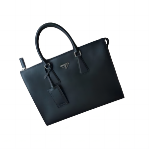 PRADA 普拉达 十字纹牛皮 公文包