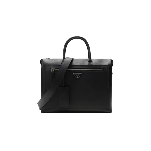 PRADA 普拉达  牛皮 单肩斜挎手提公文包