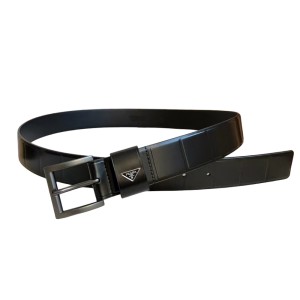 PRADA 普拉达 3.5cm 亮面皮革 针扣