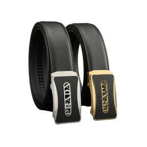 PRADA 普拉达 3.5cm 十字纹自动扣