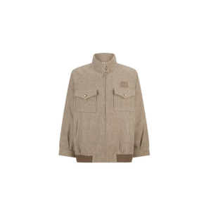 Miu Miu 缪缪  人字斜纹图案夹克外套