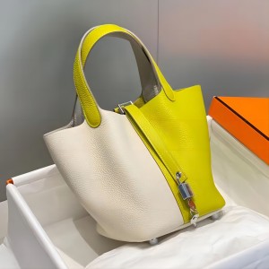 HERMES 爱马仕 最新拼色系菜篮子