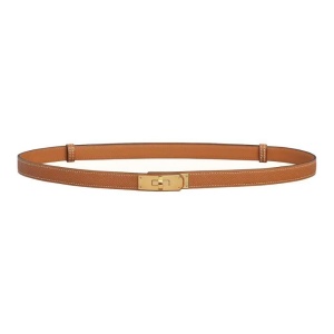 HERMES 爱马仕  1.8cm 金棕色 Epsom小牛皮腰带