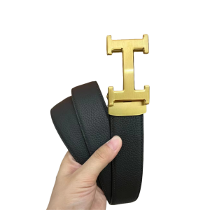 HERMES 爱马仕  3.5cm 荔枝纹 自动扣