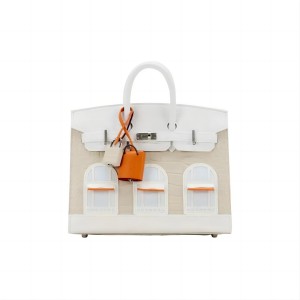 HERMES 爱马仕  FabourgBirkin 20雾面鳄鱼皮铂金手提包