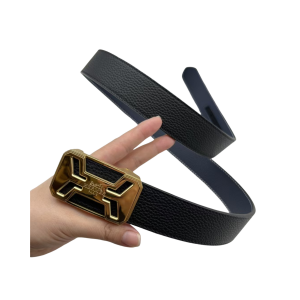 HERMES 爱马仕 3.5cm 头层荔枝皮 自动扣