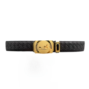 HERMES 爱马仕  3.8cm 美洲鸵鸟腹皮 纯手工编制  平滑扣