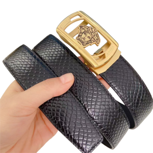 VERSACE 范思哲 3.5cm 蟒蛇纹自动扣