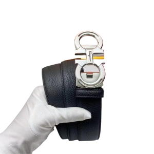 FERRAGAMO 菲拉格慕 3.5cm 荔枝纹自动扣