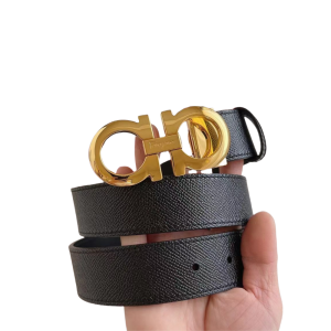 FERRAGAMO 菲拉格慕 3.5cm 十字纹平滑扣