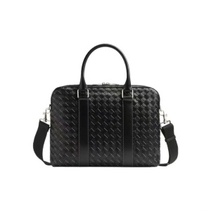 BOTTEGA VENETA 葆蝶家  Intrecciato编制 小牛皮 单肩斜挎手提公文包