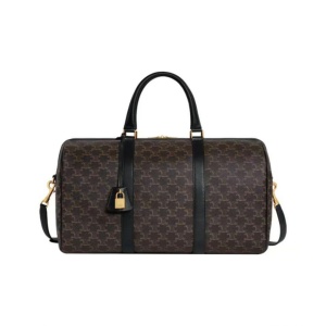 Celine 赛琳 凯旋门老花牛皮革旅行袋