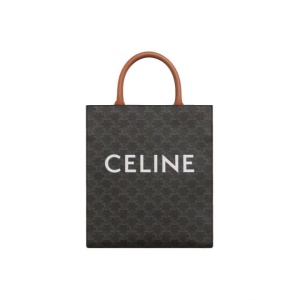 Celine 赛琳  Cabas 日常通勤 Triomphe竖款经典老花 牛皮革托特包