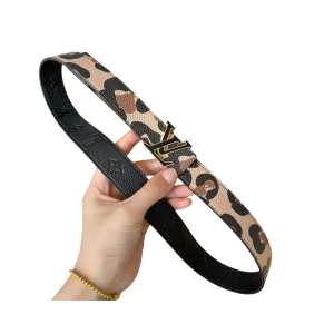 LOUIS VUITT0N 路易威登 3.0cm 荔枝纹双面可用平滑扣