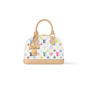 LOUIS VUITT0N x Takashi Murakami村上隆联名款 Alma 白三彩贝壳包