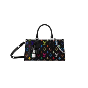 LOUIS VUITT0N x Takashi Murakami村上隆联名款  黑三彩 单肩斜挎手提包