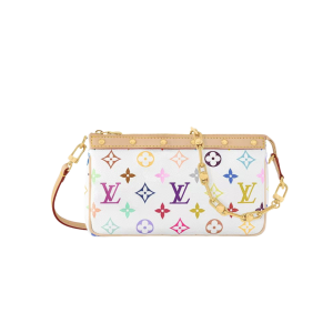 LOUIS VUITT0N x Takashi Murakami村上隆联名款 白三彩  麻将单肩包