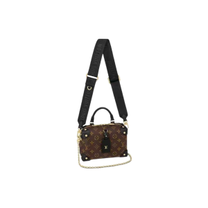 LOUIS VUITT0N  PETITE MALLE Souple 经典老花时尚复古 单肩斜挎手提硬盒子包