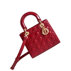 DIOR 迪奥 五格漆皮 戴妃包