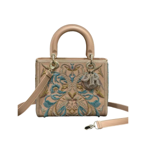 DIOR 迪奥  Lady Dior 五格刺绣花草珠 全手工 单肩斜挎手提包