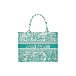 DIOR 迪奥  Tote老虎丛林刺绣 购物手提袋