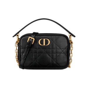 DIOR 迪奥 Caro 牛皮革藤格纹 单肩斜挎手提相机包