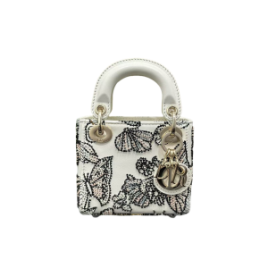 DIOR 迪奥   Lady Dior 迷你刺绣蝴蝶珠子
