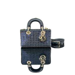 DIOR 迪奥  Lady D-Joy 超迷你刺绣镜片蓝珠