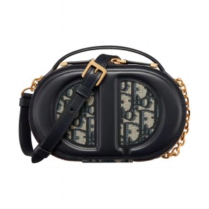 DIOR 迪奥   Signature系列椭圆相机包老花款