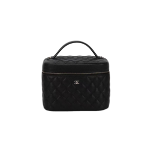 CHANEL 香奈儿 荔枝小牛皮 手提化妆盒子包