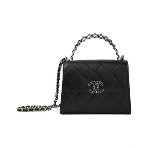 CHANEL 香奈儿 23P系列 Kelly牛皮荔枝纹手柄包