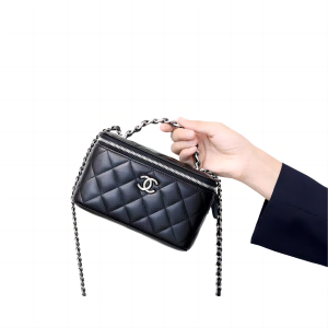 CHANEL 香奈儿 亮色皱纹小牛皮 盒子包