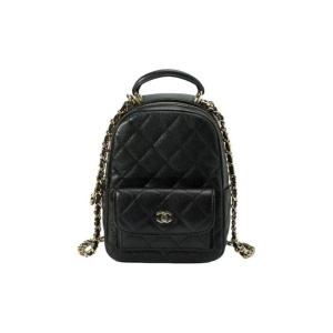 CHANEL 香奈儿  24C 粒面牛皮双肩包