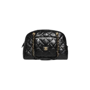 CHANEL 香奈儿  24A 高级手工坊系列 皱纹小牛皮 保龄球包