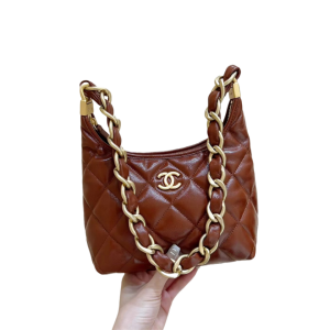 CHANEL 香奈儿  24A 高级手工坊系列 油蜡羊皮单肩手提流浪包