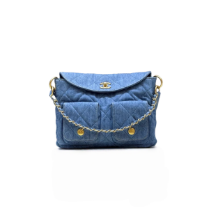 CHANEL 香奈儿  25P Supple Twins 菱格纹 牛仔布手提单肩斜挎包